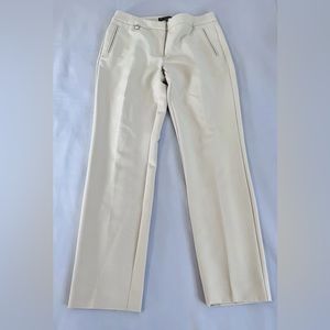 Adrianna Papell Cream Cropped Dress Pants